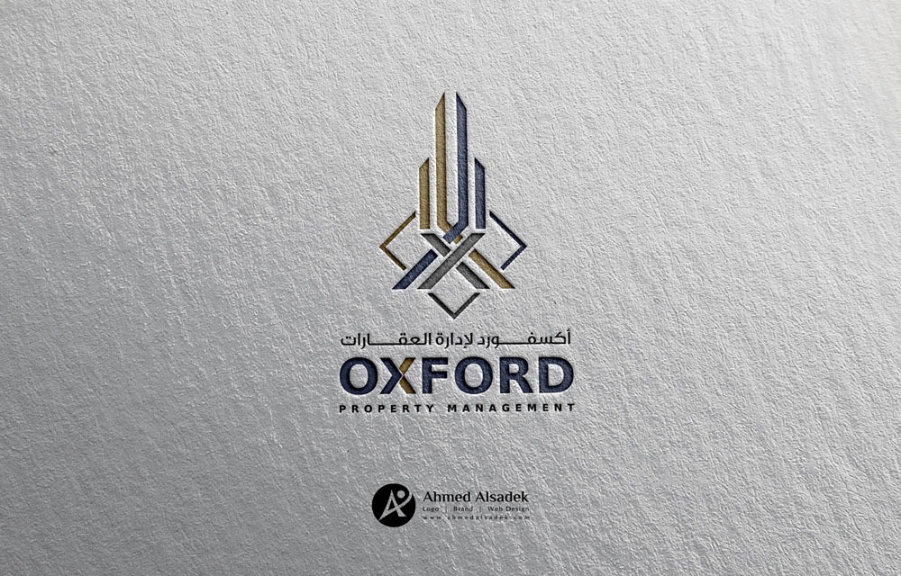 تصميم شعار شركة أكسفورد لإدارة العقارات ابوظبي الامارات